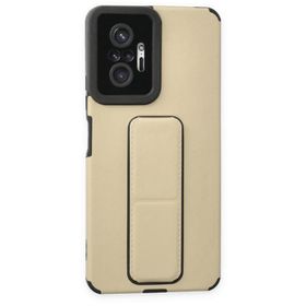 BSSM Mega Standlı Silikon - Gold Xiaomi Redmi Note 10 Pro Kılıf