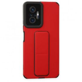 BSSM Mega Standlı Silikon - Kırmızı Xiaomi Redmi Note 10 Pro Kılıf