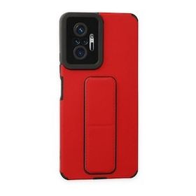 BSSM Mega Standlı Silikon - Kırmızı Xiaomi Redmi Note 10 Pro Kılıf