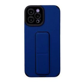 BSSM Mega Standlı Silikon - Mavi iPhone 12 Pro Max Kılıf