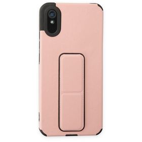 BSSM Mega Standlı Silikon - Pudra Xiaomi Redmi 9A Kılıf