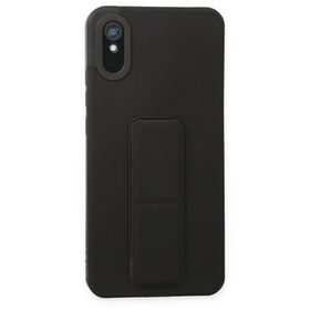 BSSM Mega Standlı Silikon - Siyah Xiaomi Redmi 9A Kılıf