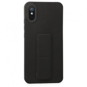 BSSM Mega Standlı Silikon - Siyah Xiaomi Redmi 9A Kılıf
