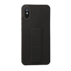 BSSM Mega Standlı Silikon - Siyah Xiaomi Redmi 9A Kılıf