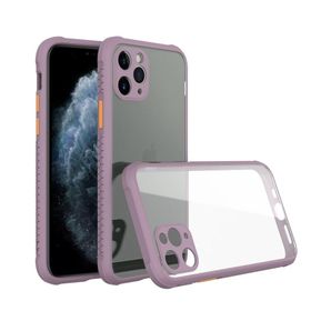 BSSM Miami Şeffaf Silikon - Açık Mor iPhone 11 Pro Max Kılıf