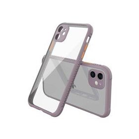 BSSM Miami Şeffaf Silikon Açık Mor iPhone 12 Mini Kılıf