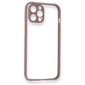 BSSM Miami Şeffaf Silikon - Açık Mor iPhone 12 Pro Max Kılıf