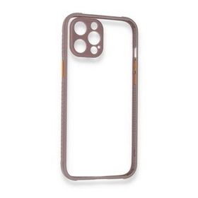 BSSM Miami Şeffaf Silikon - Açık Mor iPhone 12 Pro Max Kılıf