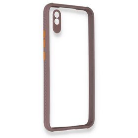 BSSM Miami Şeffaf Silikon - Açık Mor Xiaomi Redmi 9A Kılıf