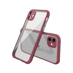 BSSM Miami Şeffaf Silikon Fuşya iPhone 12 Mini Kılıf
