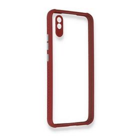 BSSM Miami Şeffaf Silikon - Fuşya Xiaomi Redmi 9A Kılıf