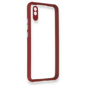 BSSM Miami Şeffaf Silikon - Fuşya Xiaomi Redmi 9A Kılıf