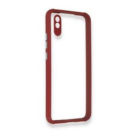 BSSM Miami Şeffaf Silikon - Fuşya Xiaomi Redmi 9A Kılıf