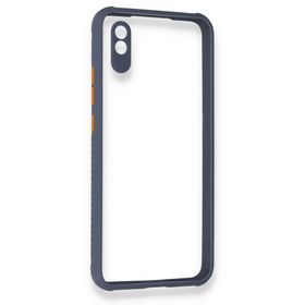 BSSM Miami Şeffaf Silikon - Gri Xiaomi Redmi 9A Kılıf