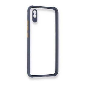 BSSM Miami Şeffaf Silikon - Gri Xiaomi Redmi 9A Kılıf