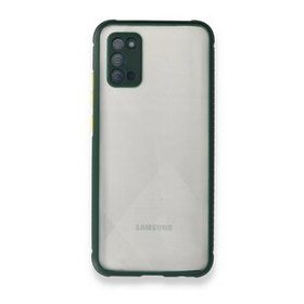 BSSM Miami Şeffaf Silikon - Koyu Yeşil Samsung Galaxy A02S Kılıf