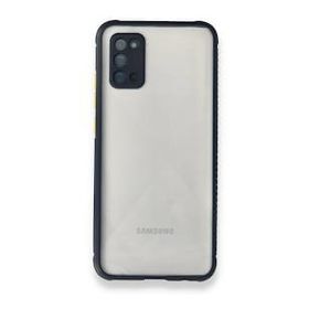 BSSM Miami Şeffaf Silikon - Lacivert Samsung Galaxy A02S Kılıf