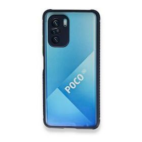 BSSM Miami Şeffaf Silikon - Lacivert Xiaomi Poco F3 Kılıf