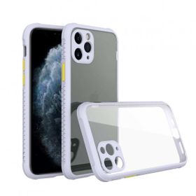 BSSM Miami Şeffaf Silikon - Lila iPhone 11 Pro Kılıf