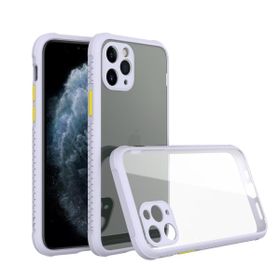 BSSM Miami Şeffaf Silikon - Lila iPhone 11 Pro Kılıf
