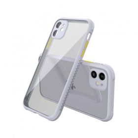 BSSM Miami Şeffaf Silikon Lila iPhone 12 Mini Kılıf