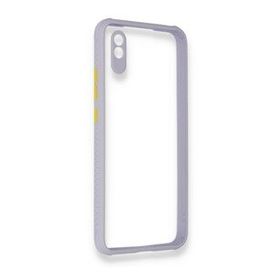 BSSM Miami Şeffaf Silikon - Lila Xiaomi Redmi 9A Kılıf