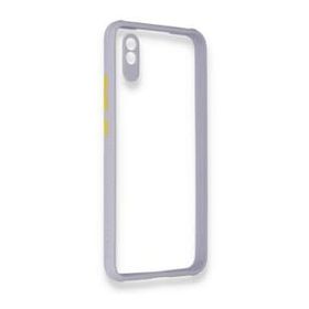 BSSM Miami Şeffaf Silikon - Lila Xiaomi Redmi 9A Kılıf