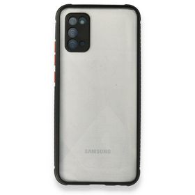 BSSM Miami Şeffaf Silikon - Siyah Samsung Galaxy A02S Kılıf