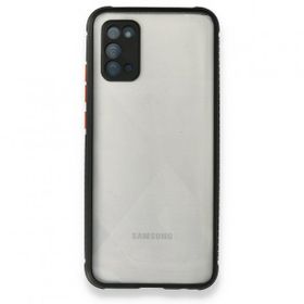 BSSM Miami Şeffaf Silikon - Siyah Samsung Galaxy A02S Kılıf