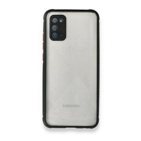 BSSM Miami Şeffaf Silikon - Siyah Samsung Galaxy A02S Kılıf
