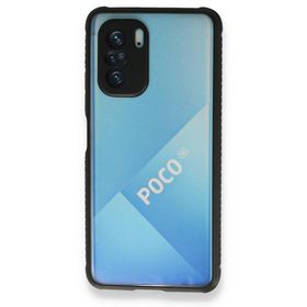 BSSM Miami Şeffaf Silikon - Siyah Xiaomi Poco F3 Kılıf