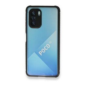 BSSM Miami Şeffaf Silikon - Siyah Xiaomi Poco F3 Kılıf
