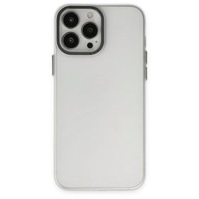 BSSM Modos Metal Kapak - Şeffaf iPhone 13 Pro Max Kılıf