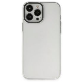 BSSM Modos Metal Kapak - Şeffaf iPhone 13 Pro Max Kılıf