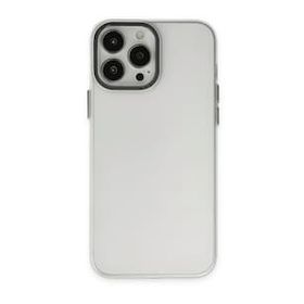BSSM Modos Metal Kapak - Şeffaf iPhone 13 Pro Max Kılıf