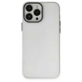 BSSM Modos Metal Kapak - Şeffaf iPhone 13 Pro Max Kılıf