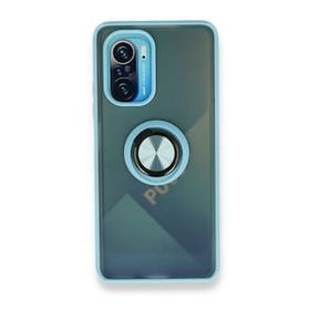 BSSM Montreal Yüzüklü Silikon Kapak - Buz Mavi Xiaomi Redmi K40 Kılıf