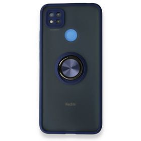 BSSM Montreal Yüzüklü Silikon Kapak - Lacivert Xiaomi Redmi 9C Kılıf