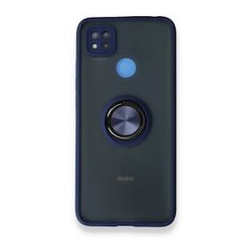 BSSM Montreal Yüzüklü Silikon Kapak - Lacivert Xiaomi Redmi 9C Kılıf