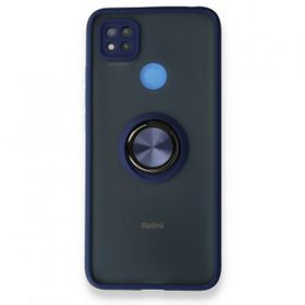 BSSM Montreal Yüzüklü Silikon Kapak - Lacivert Xiaomi Redmi 9C Kılıf