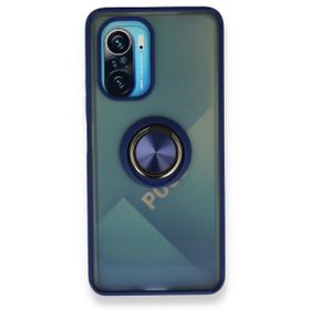 BSSM Montreal Yüzüklü Silikon Kapak - Lacivert Xiaomi Redmi K40 Kılıf
