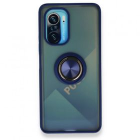 BSSM Montreal Yüzüklü Silikon Kapak - Lacivert Xiaomi Redmi K40 Kılıf