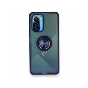 BSSM Montreal Yüzüklü Silikon Kapak - Lacivert Xiaomi Redmi K40 Kılıf