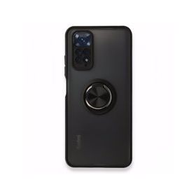 BSSM Montreal Yüzüklü Silikon Kapak - Siyah Xiaomi Redmi Note 11 Kılıf