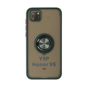 BSSM Montreal Yüzüklü Silikon Kapak - Yeşil Huawei Y5P Kılıf