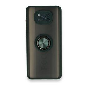 BSSM Montreal Yüzüklü Silikon Kapak - Yeşil Xiaomi Pocophone X3 Kılıf