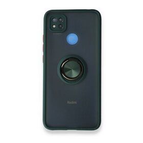 BSSM Montreal Yüzüklü Silikon Kapak - Yeşil Xiaomi Redmi 9C Kılıf