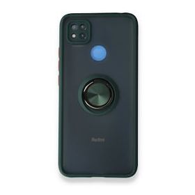 BSSM Montreal Yüzüklü Silikon Kapak - Yeşil Xiaomi Redmi 9C Kılıf