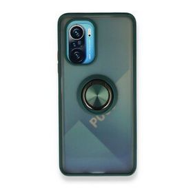 BSSM Montreal Yüzüklü Silikon Kapak - Yeşil Xiaomi Redmi K40 Kılıf