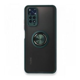 BSSM Montreal Yüzüklü Silikon Kapak - Yeşil Xiaomi Redmi Note 11 Kılıf